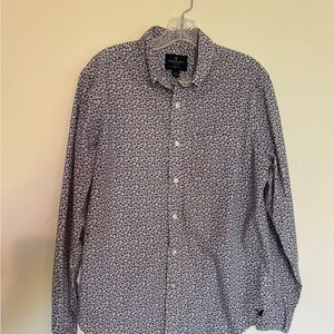 American Eagle Outfitters Black and White Casual Shirt